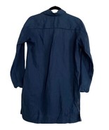 Aritzia BABATON Womens Dress Blue Tunic Shirt Dress Button Front Pockets... - £24.84 GBP