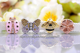 Reflexions Clip Pink Ladybird/Bedazzling Butterfly/Queen Bee/Rose Classic Flower - £12.34 GBP