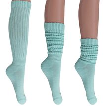 AWS/American Made Cotton Slouch Boot Socks Shoe Size 5 to 10 (mint 3 Pair) - £13.90 GBP