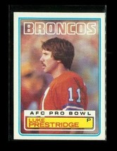 Vintage 1983 Topps Afc Pro Bowl Football Card #267 Luke Prestridge Broncos - £3.93 GBP