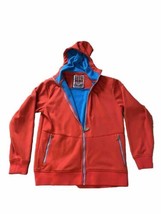 Sims Snowboarding Zip Up Hoodie Mens Large Red and Blue - $15.79