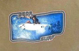 Bear Surfboards Shirt Logo North Shore Vintage 1990&#39;s Surf Wave Graphic USA - £18.61 GBP