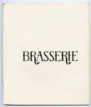 Brasserie Restaurant Menu Fairmont Hotels 1981 - £24.82 GBP