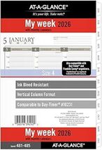 AT-A-GLANCE 2026 Weekly &amp; Monthly Loose-Leaf Planner Refill, 5.5&quot; x 8.5&quot; - €18,81 EUR