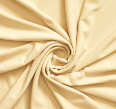 50 Yds Jersey Knit 100% Organic Cotton Fabric 8.2 Ozs 72&quot; Wide Color Pale Yellow - £111.84 GBP