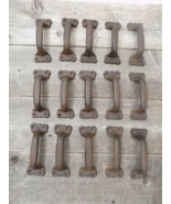 20 CAST IRON HANDLES RUSTIC DRAWER PULLS 5 1/2&quot;  TABLE TRAY CABINET WIND... - €34,74 EUR