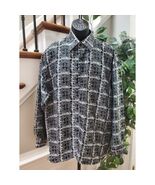 Daniel Ellissa Men&#39;s Black Polyester Collared Long Sleeve Button Down Sh... - €22,11 EUR