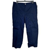 lauren Ralph lauren Blue Cargo Zip Pockets pants Size 16 - £23.38 GBP