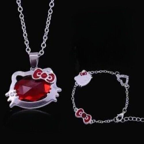 Hello Kitty Necklace & Bracelet - £13.29 GBP