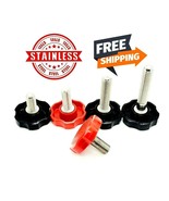 5/16&quot;-24 Fine Thread 304 Stainless Thumb Screws Round Plastic Clamping Knob - $16.23 CAD+