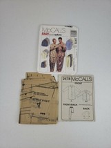 2478 P490 McCall's Easy Pajamas Nightshirts Shorts Unisex Sz Y S/M/L Ch 31.5-40" - £4.79 GBP
