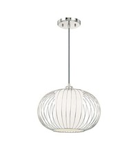 Austin Allen &amp; Co. 1 Piece Light Polished Nickel Pendant 13-Inch 9B268A - £36.16 GBP