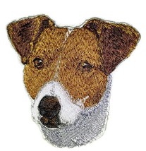 Amazing [Jack Russell Dog Face] Embroidery Iron On/Sew Patch [4&quot; x 4&quot;][Made in U - £10.27 GBP