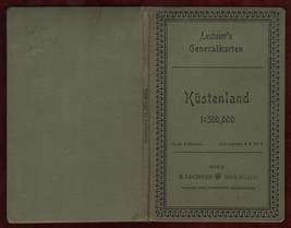 1889 Original Geographic Map Nieder Oesterreich Germany Lechner Austria Lower - £22.41 GBP