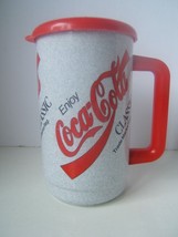Plastic Enjoy Coca Cola Classic Coke 6.5&quot; Gray Red Travel Mug - £7.82 GBP