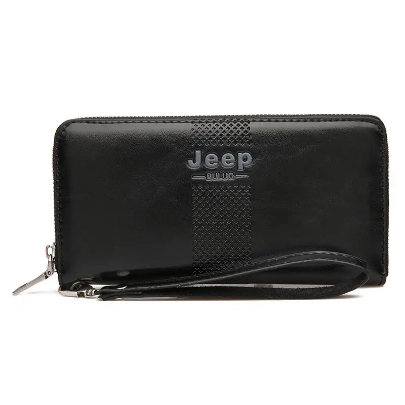 JEEP BULUO Famous Brand Long Wallet Men&#39;s Wallets Purse Large Capacity H... - $80.56