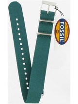 Fossil Man&#39;s 18mm Teal Nylon Watch Band AMS186  - $24.75