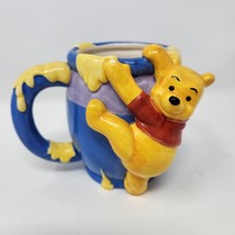 Disney Winnie the Pooh &amp; &quot;Hunny&quot; Coffee Mug 3D RARE Collectible Honey - £14.43 GBP