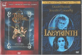 JIM HENSON&#39;S: Dark Crystal+ Labyrinth- David Bowie+ Jennifer Connelly- NEW 2 DVD - £19.70 GBP