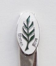 Collector Souvenir Spoon Women Alive Logo Christian Cloisonne Emblem - £7.97 GBP