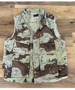 Vintage Avirex Outdoor Military Cargo Pocket Desert Camo Vest, Size M EUC - $69.30