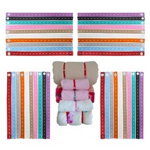 ,100Pcs Elastic Band With Button &amp; Buttonholes,Heavy Duty Drawers Clothing Stora - £25.30 GBP