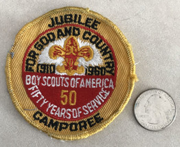 Vintage 1910-1960 BSA Boy Scouts 50 Years Service Jubilee Camporee Sew O... - $149.99