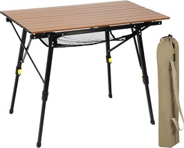 Portal Ultralightweight Folding Compact Table With 4 Adjustable Legs And An - £83.10 GBP