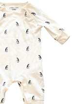 Janie and Jack Baby Romper 0-3 Months Penguin Long Sleeve Snap image 5