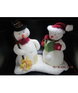SINGING SNOWMEN WE WISH YOU A MERRY CHRISTMAS MUSIC AND MOVEMENT PLUSH ^^ - $33.94 CAD