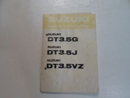 Suzuki DT3.5 G J Vz Parties Catalogue Manuel Eau Endommagé Usine OEM - $7.68