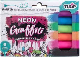 Tulip Graffiti Fabric Markers Neon  Bullet Tip - $13.70