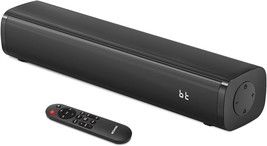 Wohome 2.1Ch Small Sound Bars For Tv With 6 Levels Voice, Pure Black - £48.56 GBP