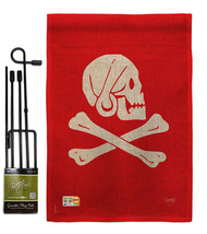 Henry Every Burlap - Impressions Decorative Metal Garden Pole Flag Set GS107036- - £27.15 GBP