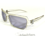 Max Mara Sonnenbrille MM 610/S J07 Klar Wrap Quadrat Rahmen mit Blauer L... - $46.38