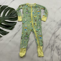 Little Sleepeies Infant Footie Pajamas Size 6-12 Month Green Easter Bunn... - $24.74