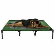 XL Dog Bed Indoor Outdoor Raised Elevated Cot and Travel Case 48 x 35 In - £55.49 GBP