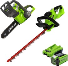 Greenworks 40V 12-Inch Cordless Chainsaw, 2.0Ah Battery and Charger Included - £290.28 GBP