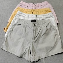 Woman&#39;s Shorts Lot Size 4 Pink Beige Yellow Mid Rise Old Navy Tommy Hilfiger  - £15.84 GBP