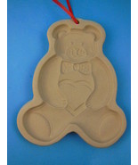 Pampered Chef Teddy Bear Cookie Mold 1991 Pottery Clay - $9.39 CAD