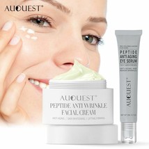 2pcs Peptide Day & Night Face Cream + Eye Serum Anti-wrinkle Aging Skin Care Set - £19.34 GBP