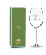 KATE SPADE Uncorked Sweet Talker Wine Glass 16 Oz Crystal Czech Republic... - $45.44 CAD