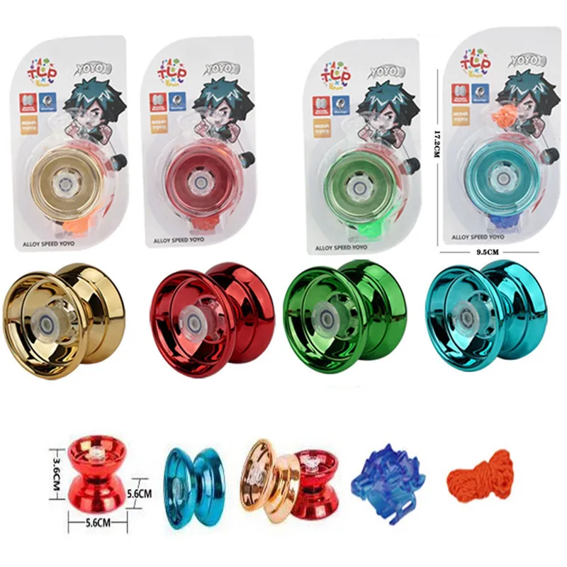 4 Colors Magic Yoyo Responsive High-speed Aluminum Alloy Yo-yo CNC Lathe with - £7.08 GBP+