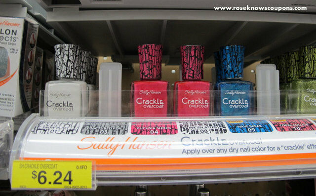 B2G1 FREE (Add 3) Sally Hansen Crackle Overcoat Nail Polish 01,03,04,08,10,11,12