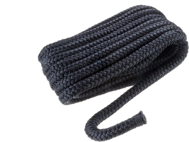  Double Braid Nylon Dock Line Black 1/2" x 20' Marine Boat Rope - $25.86