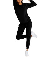 A Pea in the Pod French Terry Maternity Sweatshirt in Black-Small - $29.99