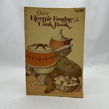 Vintage OSTER Cookbook Electric Fondue Pot Pamphlet  Recipes 1973 Paperback - £11.75 GBP