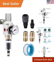 High-Performance 1/4&quot; NPT Air Filter Regulator with Auto Drain &amp; 0-150 p... - $1,481.53 MXN