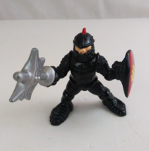1994 Fisher Price Great Adventures Medieval Black Knight 3.5&quot; Action Figure - $3.87