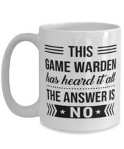 Coffee Mug for Game Warden - 15 oz Funny Tea Cup For Office Co-Workers Men  - £13.58 GBP